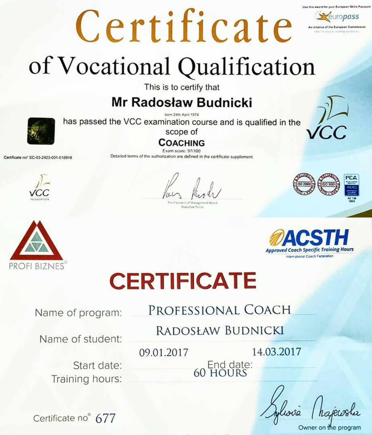 Certyfikowany coach